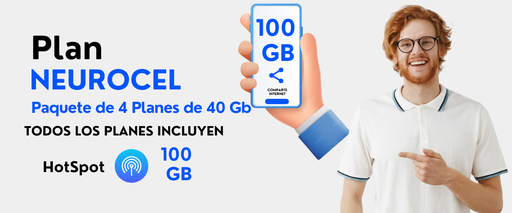 Paquete de 4 Planes de 100 Gb 